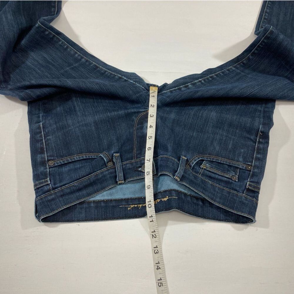 7 For All Mankind Gold Digger Jeans Womens 29 Blue Low Rise Straight Designer - Picture 10 of 12
